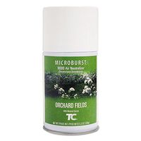 Microburst 9000 Air Freshener Refill, Orchard Fields, 5.3 Oz Aerosol, 4/carton