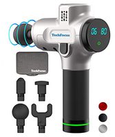 TechFocus Muscle Massage Gun - Deep Tissue Percussive Massage Therapy for Muscle Tension, Back, Spine, Foot, Leg - Quiet Motor, Long Battery