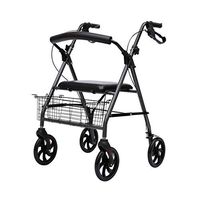 Rolling Walkers Walking Frame Walking Aid Walking Walker Disabled Assist Elderly Walker Pulley Foldable Walking Frame Walker (Color : Black, Size : 606787-94cm)