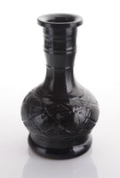 SALE NEW BLACK MEDIUM EXOTIC VASE Hookah Shisha Narguile Water Smoking Pipe