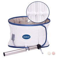 ZSZABCE Decompression Back Belt - Lumbar Traction Device Back Brace Back Pain Lower Lumbar Support - One Size (White)