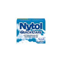 Nytol Nighttime Sleep Aid Quick Caps with Diphenhydramine HCl 25 mg | 32 Caplets