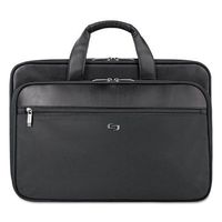 USLUGGAGE SGB3004 Classic Smart Strap Briefcase, 16", 17 1/2 x 5 1/2 x 12, Black