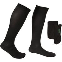 EvoNation Men's USA Made Graduated Compression Socks 30-40 mmHg Extra Firm Pressure Medical Quality Knee High Orthopedic Support Stockings Hose - Best Comfort Fit, Circulation, Travel (XL, Black)