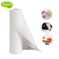 Eseres Kitchen Roll Paper, 2 Rolls of Kitchen Disposable Lazy Rags, Wet and Dry Dual-Use Household Chores Degreasing Paper Disposable Dish Cloth for Kitchen, Dining Room -White