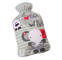 Safe PVC Thick Hot Water Bottle with Cover Keep Warm/Warm Hands Hot Therapies 2.0 Litre(Gray)