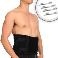 COLO Lower Back Support Brace Belt with Four Removable Metal Stays, Waist Stablizer for Backache, Back Pain Relief, Sciatica, Scoliosis, Herniated Disc, Sprain, Heavy Carry Workout, Sports - L
