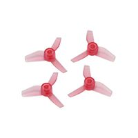 Rakonheli 31mm 3 Blade Clear Propeller (2CW+2CCW; 0.8mm Shaft) (Red) - Blade Inductrix/FPV