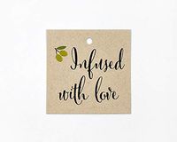24-2" Infused with Love, Olives, Olive Oil Favor Tag (SQ-083-KR)