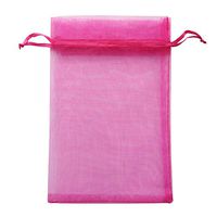 100 Pc 4x6 inch Gift Wrap Bags Rose Red,Organza Sheer Fabric,Drawstring Glossy Pastel Treat Bags for Baby Shower Favor,House Party Favors,Bridal Shower Favor,Lipsense Holder,Xmas,Tea,Cookies,Chocolate