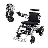 ZXOIHH Aluminum Alloy Battery Power Automatic Motorized Foldable Electric Wheelchair for Handicapped People