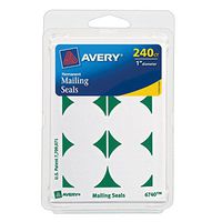 Avery Permanent Mailing Seals # 1 Dia, 240 Pack Labels (6740)