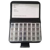 Pill Dispensers Reminders, 28-Grid 7 Day Pill Vitamin Organizer Travel Case Handy & Portable, Pill Case Box, Pill Organizer Pill Holder Travel Pill Container Medication Organizer