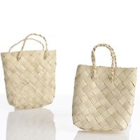Factory Direct Craft Package of 36 Mini Eco Friendly Woven Buri Favor Bags For Party Decor and Gifting