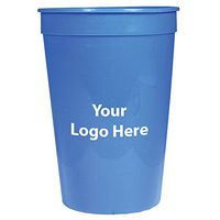 Personalized Custom Stadium Cups - Smooth Finish - 250 Quantity - $0.65 Each - Bulk Promotional Product with Your Logo/Customized. 16-Ounce Capacity