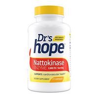 Dr's Hope Pure Nattokinase 2000 FU - Supports Circulatory and Cardiovascular Health - Non-GMO, Gluten Free, Vegan, No Artificial Additives - Made in USA - 270 Veggie Caps