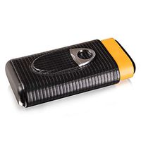 Lxc Portable Cigar Box Cigar Set 3 Sticks Wooden Cigar Case with Cigar Cutter