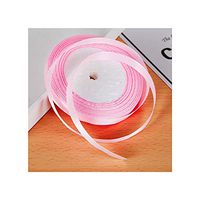 22Meters/Roll 12Mm Silk Satin Ribbons Baby Shower Birthday Party Wedding Engagement Christmas Halloween Gift Wrapping Ribbon,Pink