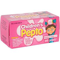 PEPTO CHILD CHEW TB BUBBLE GUM 24