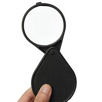 Pocket Magnifying Glass 60mm Lens 5X Magnification for Travel Reading Jewellery
