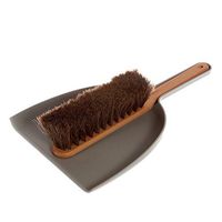 Iris Hantverk Handheld Dustpan & Brush Set with Horsehair in Grey