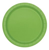 Unique Industries, Cake Paper Plates, 20 Pieces - Lime Green