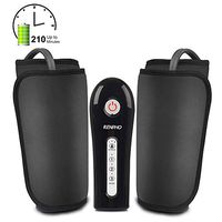 RENPHO Rechargeable Leg Massager for Circulation, Calf Massager Machine with PU Leather, Over Size Wrap Boots for Leg, Foot, Calf, Thigh, Muscles Pain Relief, Home Use, Portable Design