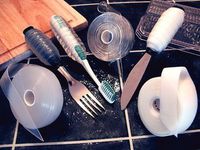 Elastack Tapes, Elastack Medium Soft Tape, 0.8" x 0.045" thick x 12' length, 1 roll