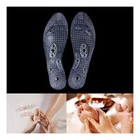 Viet's Insoles Transparent Silicone Shoe Pad Massage Insole Health Anti-Fatigue 8 Magnets Therapy Elastomer - Women
