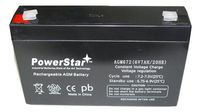 PowerStar AGM672-02 6V 7Ah Replacement for MK ES7-6 Wheelchair Battery
