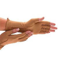 Isotoner Therapeutic Glove, Open Finger Compression Glove, 23-32 mmHg, Pair, Large