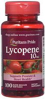 Puritans Pride Lycopene 10 Mg Softgels, 100 Count