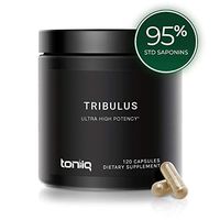 Ultra High Strength Tribulus Capsules - 95% Steroidal Saponins - 1300mg Concentrated Extract Formula - The Strongest Testosterone Booster Available - 120 Caps