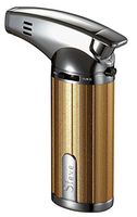 Personalized Visol Fiamma Torch Flame Table Cigar Lighter Free Engraving (Gold)