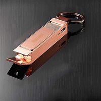 Mopoq Keychain With 2 Key Rings Including Mini Bottle Opener And Windproof Flameless Rechargeable Electronic Cigarette Lighter Function Car Key Business Creative Windproof Multi-function To Send Boyfr