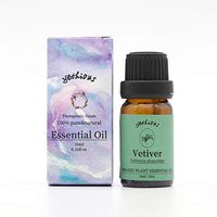 Vetiver Essential Oil, Organic Pure Essential Oil for Aromatherapy,Diffuser,Humidifier,Message,Skin&Hair Care-Natural Therapeutic Grade(10ml)