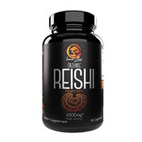 Inner Zen Reishi Organic Mushroom 1000mg 90 Capsules, Immune System Support, Liver Health, Cardiovascular Health, Vegetarian (1)