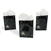 Small Gold Star Gift Bags (1 dz) by Fun Express