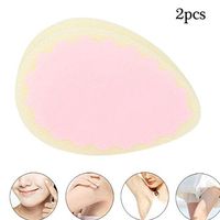 Hair Remove Sponge Hosamtel 2pcs Peach Heart Teardrop Shape Magic Painless Hair Removal Depilation Sponge Pad for Leg Arm (2PCS Teardrop Shape)