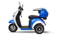 E-Wheels - EW-37 Vintage Scooter - 3-Wheel - Blue