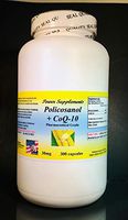 Policosanol + Coq-10, Cholesterol, Anti-Aging, Energy- 300 Capsules.Made in USA