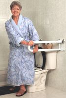 P.T.Rail&#0153 Hinged, Right 28&#8220 /71cm, Powder Coat White