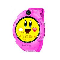 Kids Smartwatch Phone Watch for Android iPhones Camera Smartwatch Touch Screen Cellphone Watch GPS Tracker Anti-Lost SOS Multifunctional Digital Sport Smart Watch Perdometer (Pink)