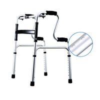 OUG-Elderly walker Lightweight Aluminum Alloy and Armrest Auxiliary Booster for Disabled Walkers and Easy-Folding Walkers for Outdoor Sports Walking Supermarket Shopping Room