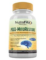 PQQ MITORESTORE 20mg Supplement with BioPQQ, Organic Resveratrol - High Absorption, Purest Form, NOT Chemically Synthesized, Cognitive and Heart Support - 30 Vegan Capsules, Non GMO, Gluten Free