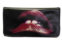 Tobacco Case Pouch Synthetic Leather Smoke for Rolling Cigars Sexy Lips Red Passion