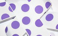 Party Dot Grosgrain Ribbon with Purple Polka Dots 1-1/2 inch x 1 Yard