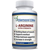 Extra Strength L-Arginine - Nitric Oxide Supplement for Muscle Growth, Strength - Amino Acids to Support Physical Endurance (60 Capsules)