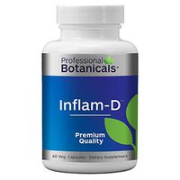 Professional Botanicals Inflam-D - Vegan Injury Recovery Supplement Supports The Body as Heals - 60 Vegetarian Capsules