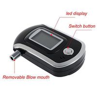 FanCheng Portable Digital Professional Breathalyzer Tester,Alcohol Tester with 5 Mouthpieces